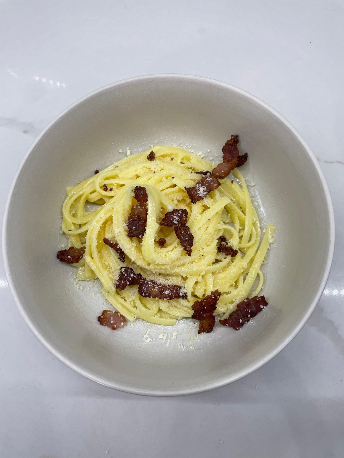 Gluten Free Carbonara Pasta